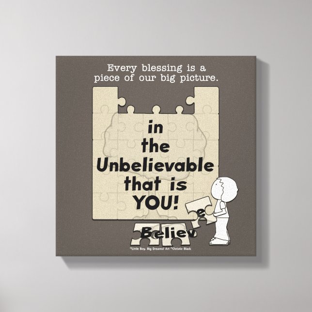 Teil des großen Bildes Leinwanddruck (Vorderseite)