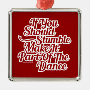 Teil des Tanzes Silbernes Ornament
