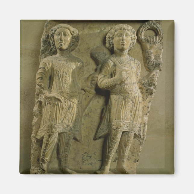 Teil einer Bas-Relief-Tafel mit zwei verkauften Bi Magnet (Vorne)
