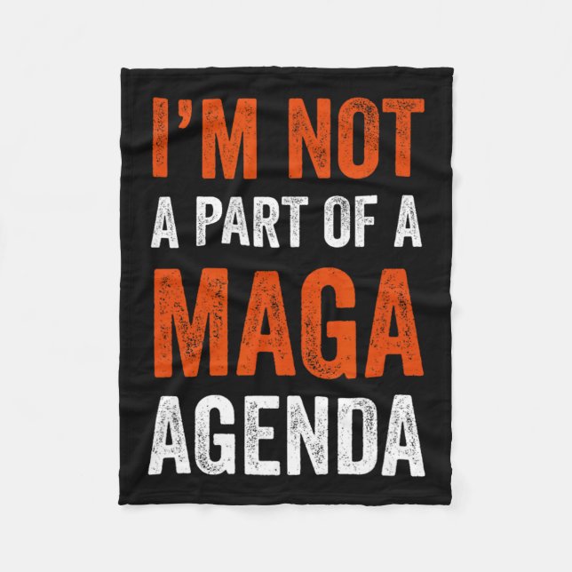 Teil einer Maga-Agenda Fleecedecke (Vorderseite)