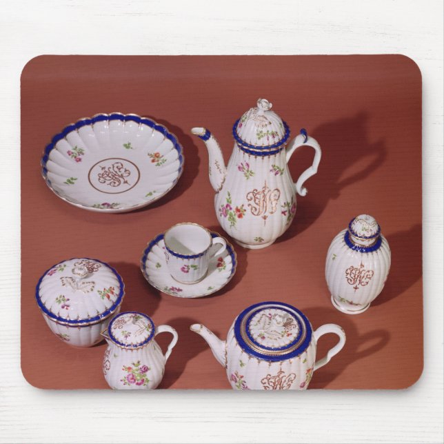 Teil eines mit Monogramm Teeservices Worcesters Mousepad (Vorne)