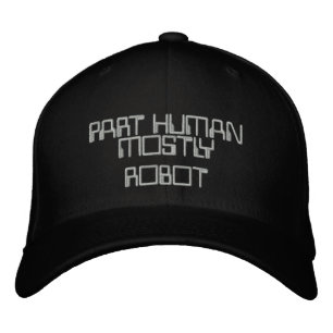 TEIL HUMAN, MEISTENS ROBOTHUT BESTICKTE KAPPE