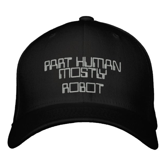 TEIL HUMAN, MEISTENS ROBOTHUT BESTICKTE KAPPE (Vorderseite)