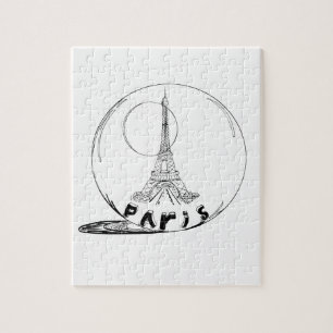 Teil in einer Glaskugel