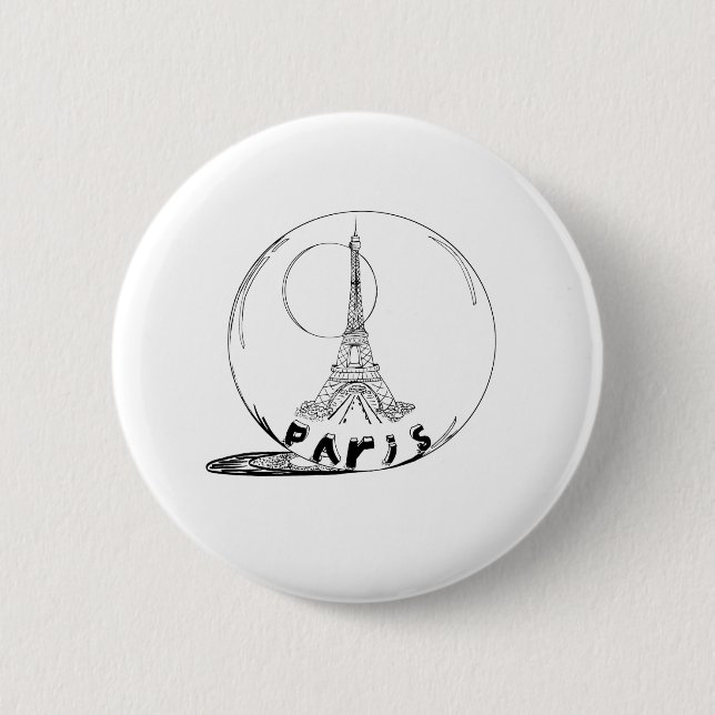 Teil in einer Glaskugel Button (Vorderseite)
