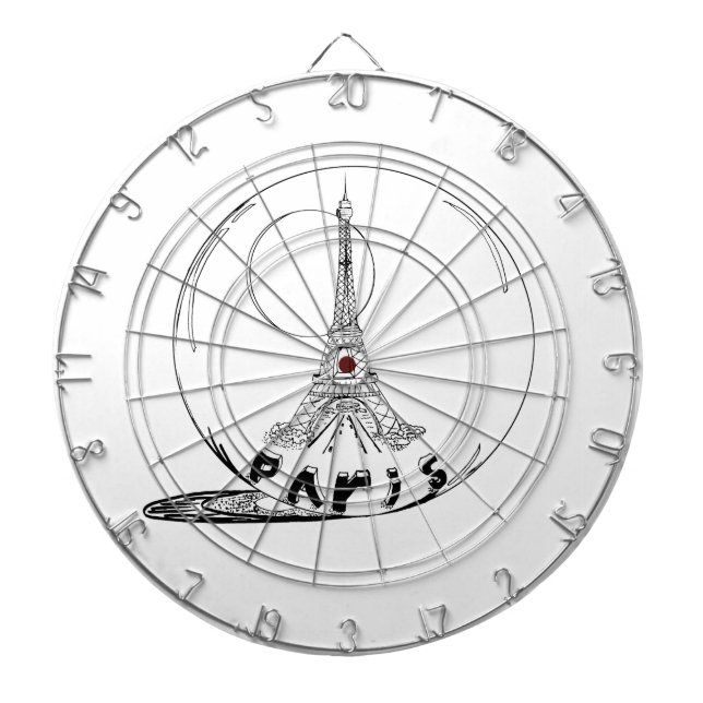 Teil in einer Glaskugel Dartscheibe (vorne)