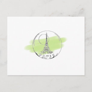 Teil in einer Glaskugel Postkarte