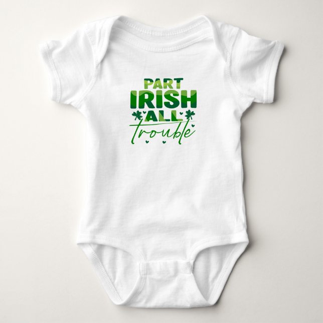 Teil Irish All Trouble Baby Strampler (Vorderseite)