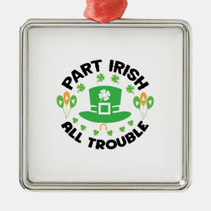 Teil Irish All Trouble Ornament Aus Metall
