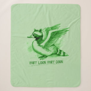 Teil Loon Teil Waschbär-Hybridkreatur Sherpadecke