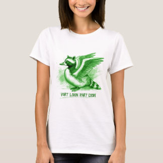 Teil Loon Teil Waschbär-Hybridkreatur T-Shirt