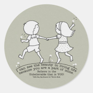 Teil meines Lebens Runder Aufkleber