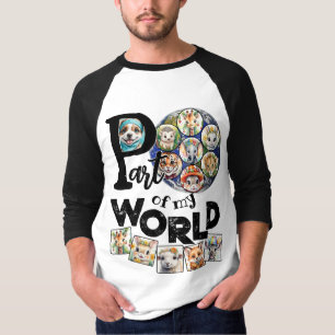Teil meines weltweiten Planeten Erde - farbenfrohe T-Shirt