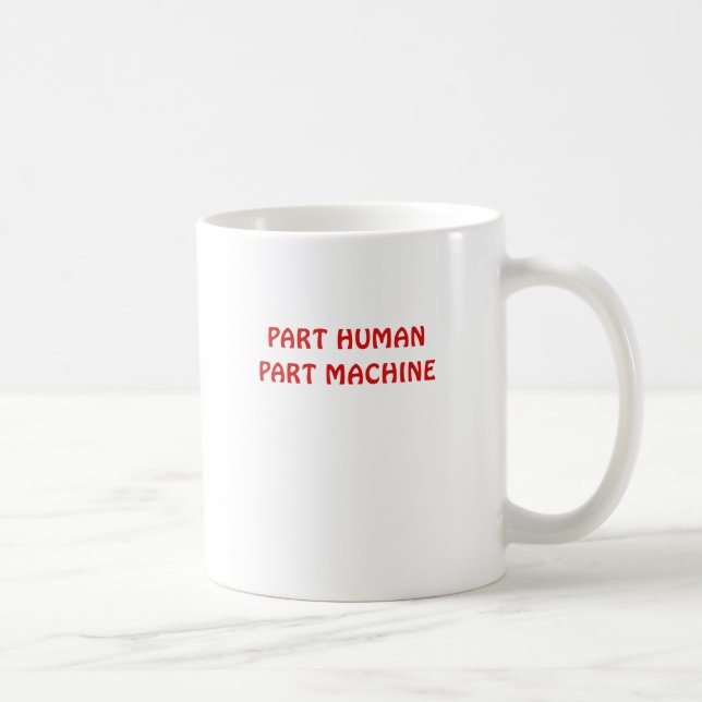 Teil-menschliche Teil-Maschine Kaffeetasse (Rechts)