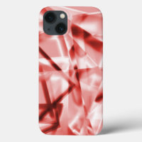 Teil von quadratischen Acrylteilen, Lachs bis Rot
