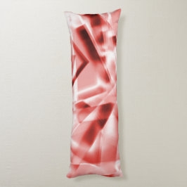 Teil von quadratischen Acrylteilen, Lachs bis Rot Seitenschläferkissen
