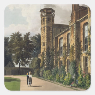 Teil von St Peter Uni (Peterhouse) von Quadratischer Aufkleber
