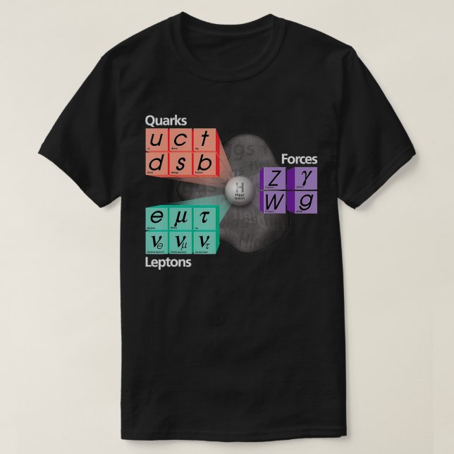 Teilchen Standard Model Higgs Boson Physical Teach T-Shirt (Design vorne)