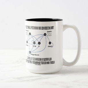 Teilchenphysik ist nichts anderes als ein Pool von Zweifarbige Tasse