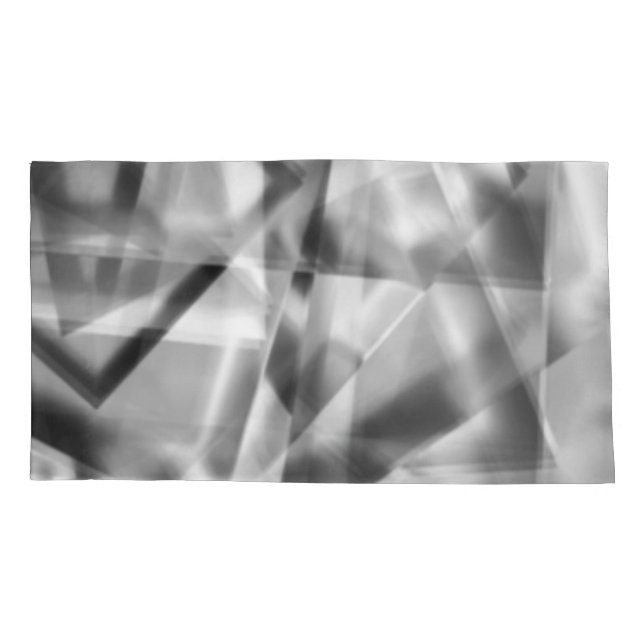 Teile aus Acryl, grau bis weiß Kissenbezug (Rückseite-Links)