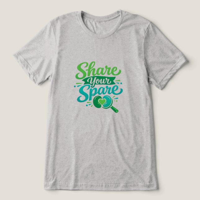 Teile Deines übrig Tri-Blend Shirt (Design Vorderseite)