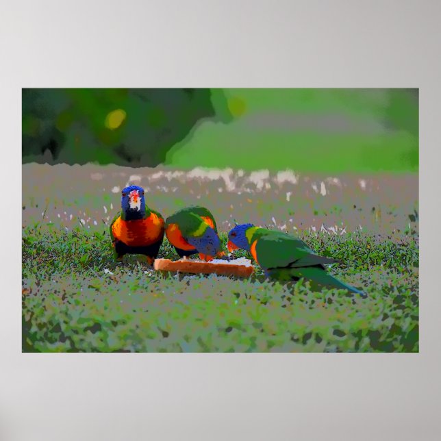 TEILE, DIE IN LÄNDLICHER AUSTRALIENKUNSTPOSTER BRO POSTER (Vorne)
