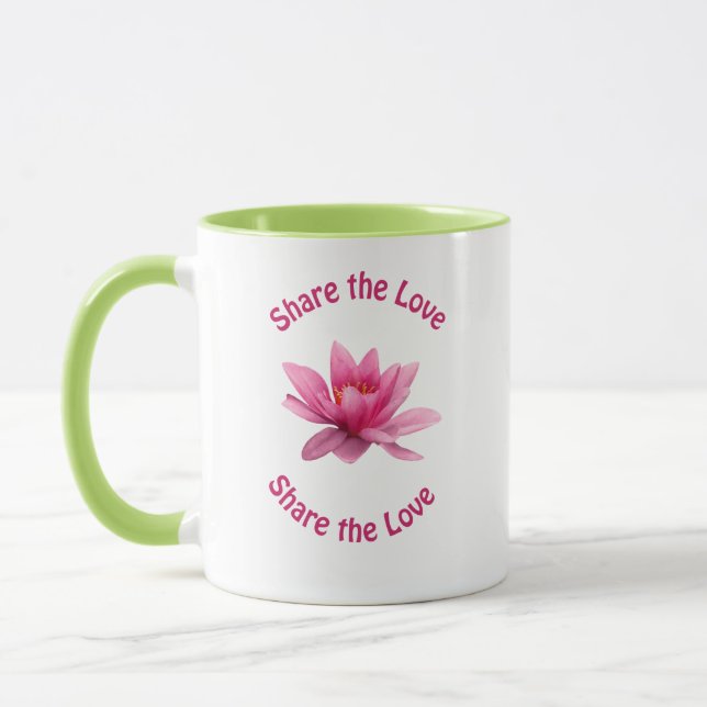 Teile die Liebe Tasse (Links)