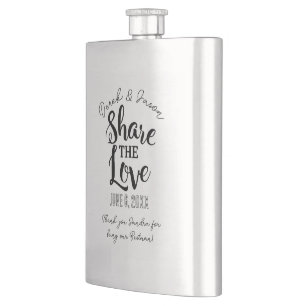 Teile die Liebe Trauzeuge, Trauzeuge, Geschenkidee Flachmann