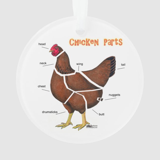 Teile für Hühner Ornament (Rückseite)
