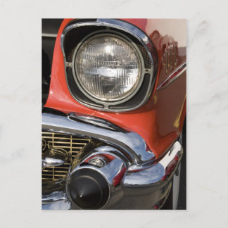 Teile für klassische Autos und Kopflicht Postkarte