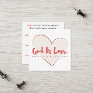 Teile Gottes Liebe Gospel-Traktat Anrufkarte Telefonnummerkarte