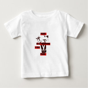 Teilen Sie die Liebe: Ein Glas Walentiner Friedens Baby T-shirt