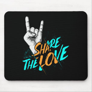 Teilen Sie die Liebe Männer Frauen Kinder Jungs Mä Mousepad