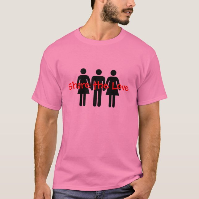 Teilen Sie die Liebe T-Shirt (Vorderseite)