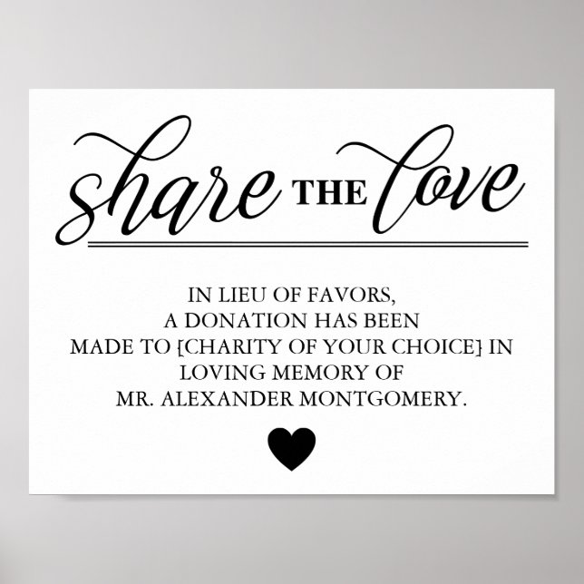 Teilen Sie die Liebe von Lieblingshochzeiten Poster (Vorne)