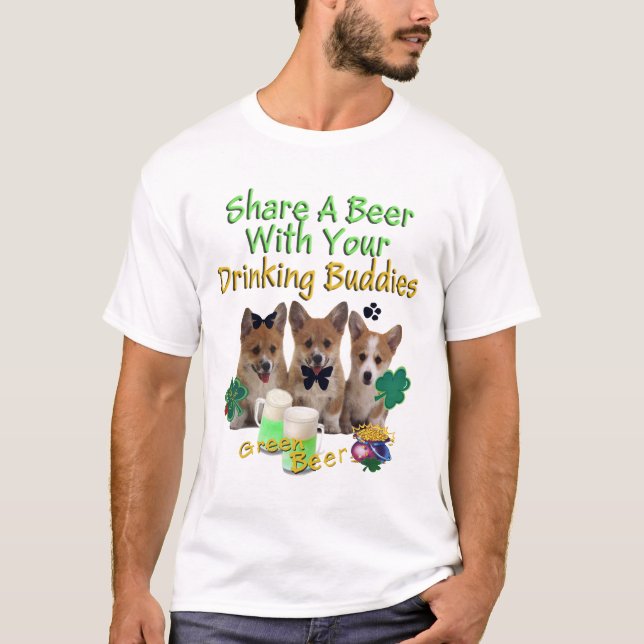 Teilen Sie ein trinkende Freunde des Bier-W T-Shirt (Vorderseite)