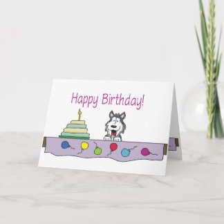 Teilen Sie einen heiseren Geburtstag Karte