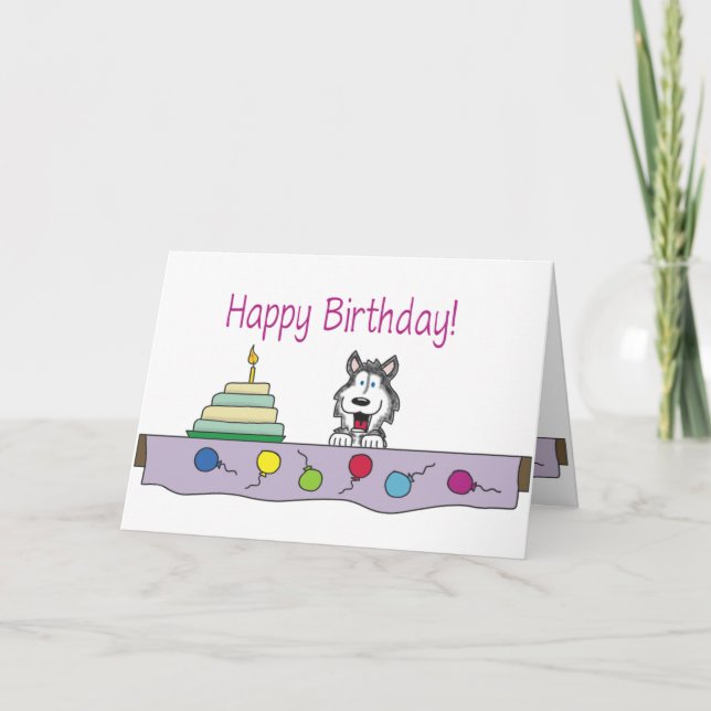 Teilen Sie einen heiseren Geburtstag Karte (Vorderseite)