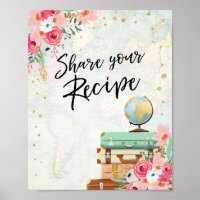 Teilen Sie Ihr Rezept Reiseschild Shower Adventure