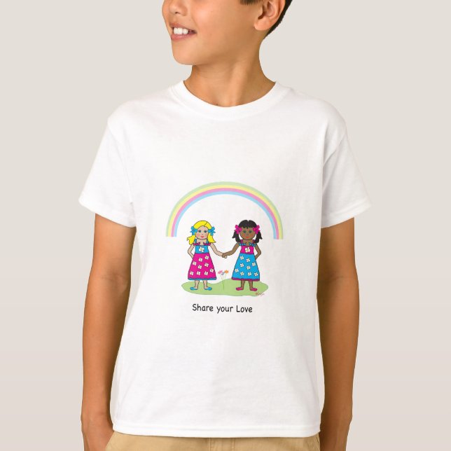 TEILEN SIE IHRE LIEBE - LIEBE ist LIEBE - Gleichhe T-Shirt (Vorderseite)