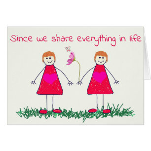 TEILEN VON WEIN MIT IHNEN **TWIN** AM GEBURTSTAG