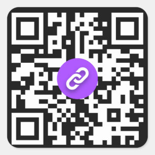 Teilenbare QR-Code-Aufkleber Quadratischer Aufkleber