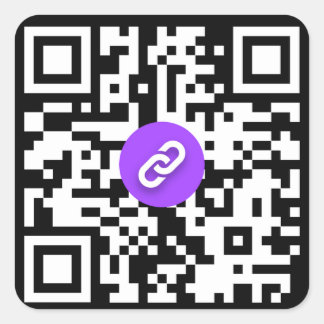 Teilenbare QR-Code-Aufkleber Quadratischer Aufkleber