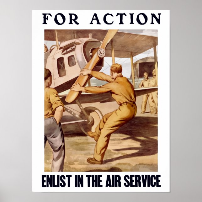 Teilnahme am Flugdienst Poster (Vorne)
