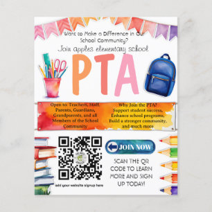 Teilnahme an den PTA-Mitteln für die Rekrutierung  Flyer