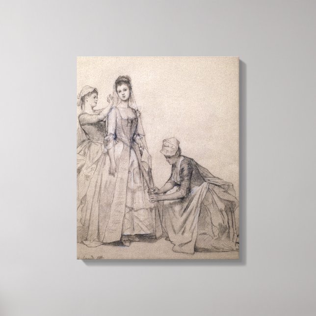 Teilnahme an der Braut Leinwanddruck (Vorderseite)