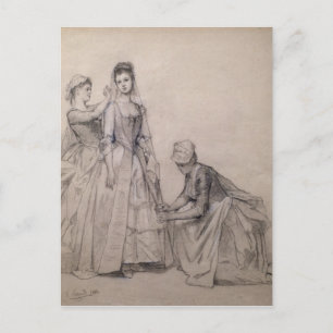 Teilnahme an der Braut Postkarte