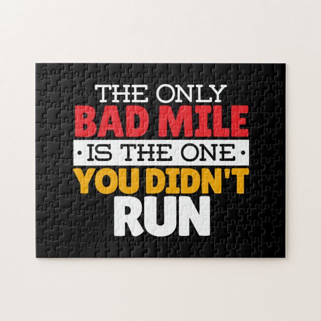 Teilnehmer - Funny Bad Mile Running Zitat (Horizontal)