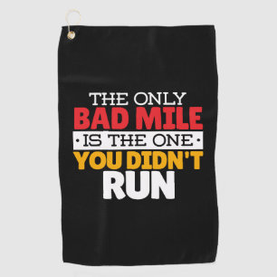 Teilnehmer - Funny Bad Mile Running Zitat Golfhandtuch