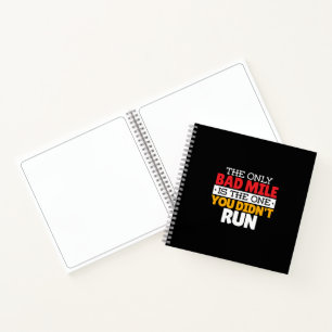 Teilnehmer - Funny Bad Mile Running Zitat Notizbuch